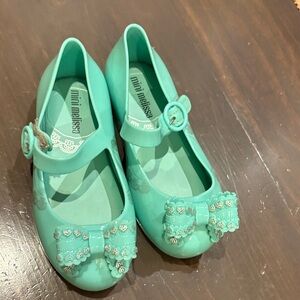 Mini Melissa Kids' Aqua Mary Jane Shoes